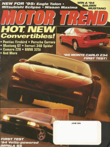 MOTOR TREND 1994 JUNE - IMPALA SS, ECPLISEs, Z34